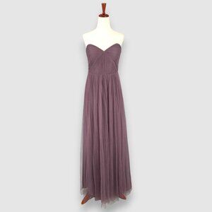Jenny Yoo Collection Strapless Tulle Gown Purple Size 12